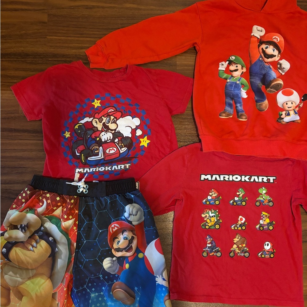 Nintendo Mario Kart Kids Clothing Set - Red and Multicolor
